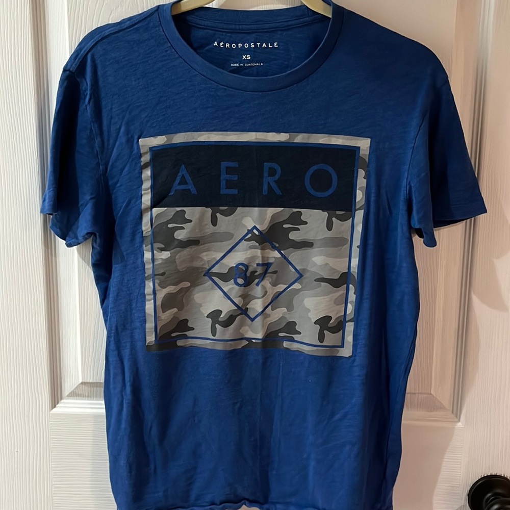 ♥️Aeropostale Blue T-Shirt Mens XS